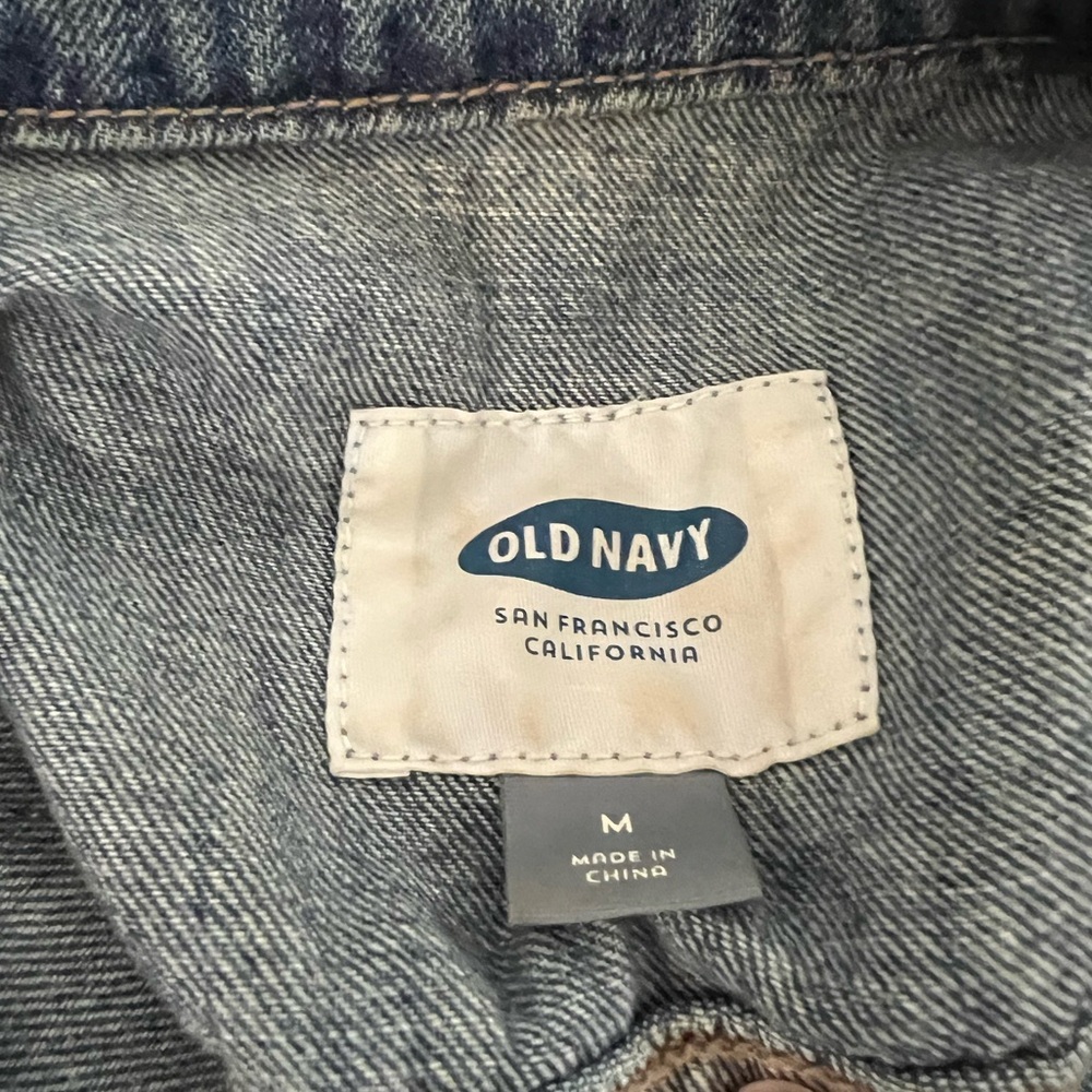 Old Navy Women’s Classic Blue Denim cropped Vest - Picture 4 of 6